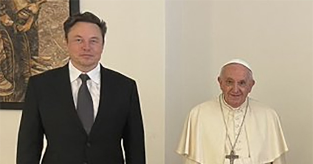 Elon Musk and 4 of His Sons Meet Pope Francis